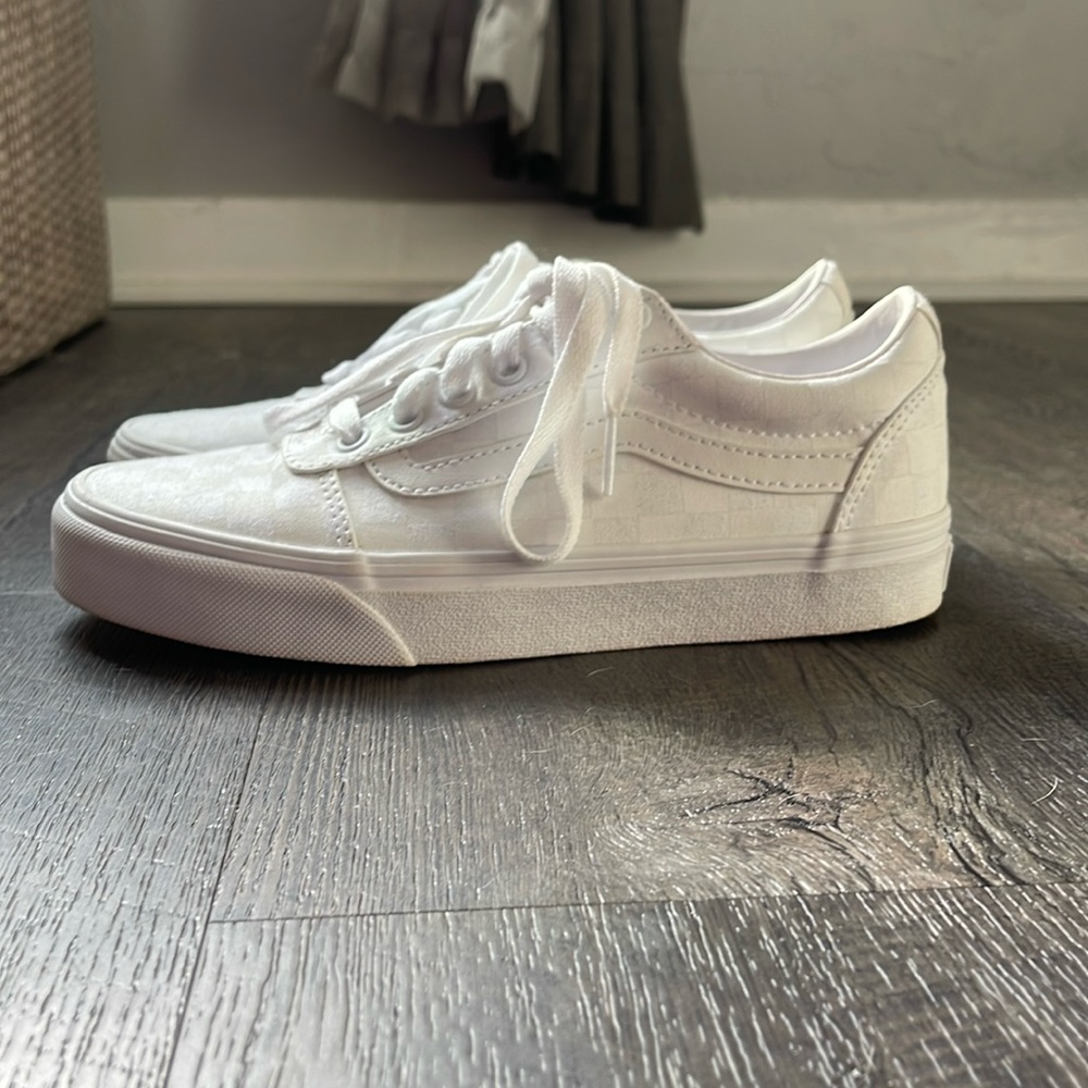 Vans Old Skool white checkered